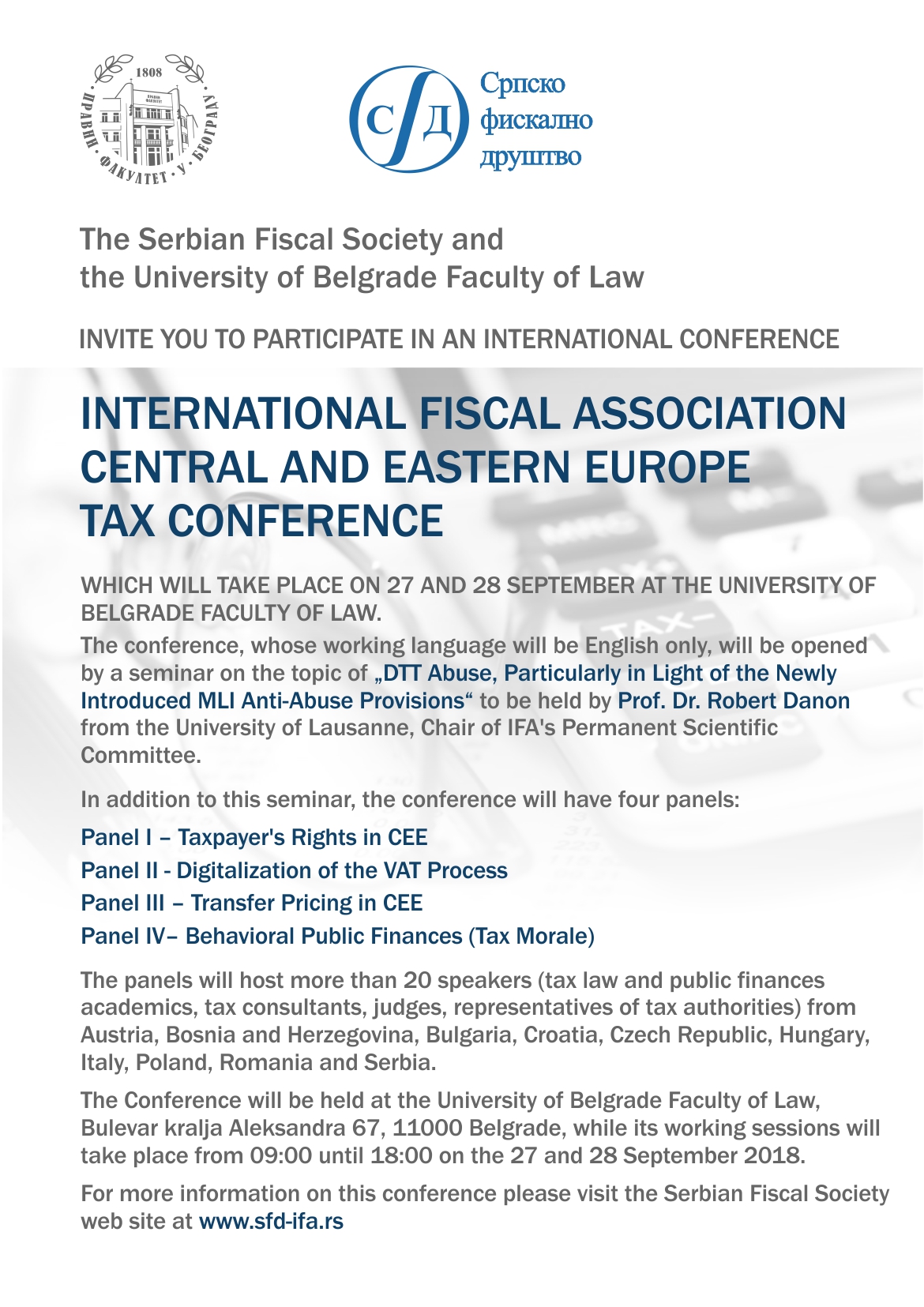IFA Central and Eastern Europe Tax Conference IFA International