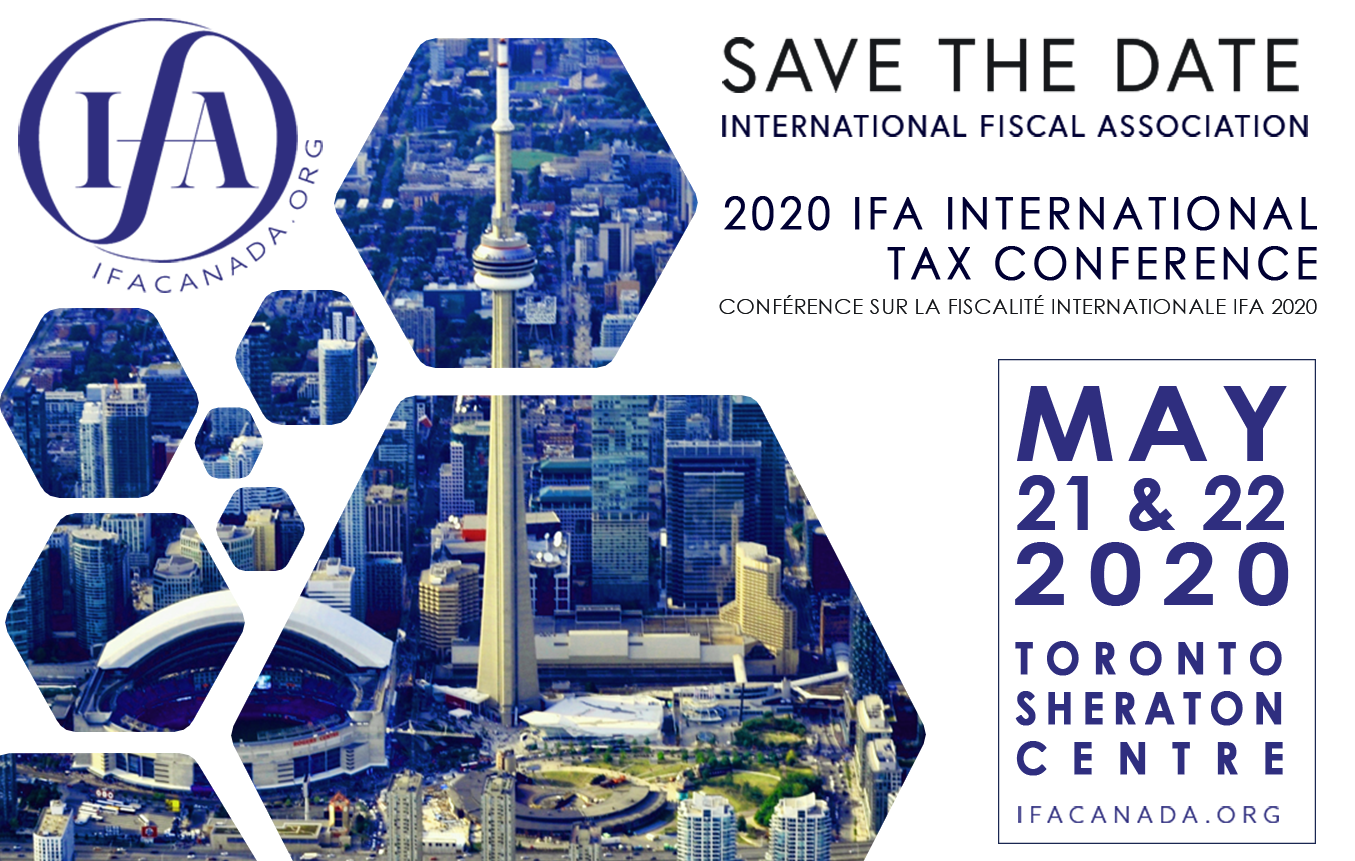 IFA Canada Annual Conference 2020 Postponed until 2021 IFA International Fiscal Association